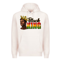 Pale Pink afro man black king Premium Hoodie - texasbilliewilder