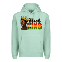 Seafoam afro man black king Premium Hoodie - texasbilliewilder
