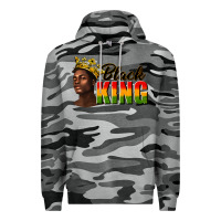 Slate Camo afro man black king Premium Hoodie - texasbilliewilder