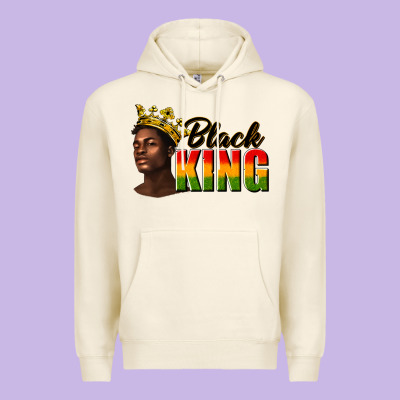 Afro Man Black King Premium Hoodie Designed By Texasbilliewilder