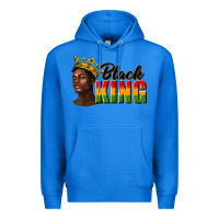 True Royal afro man black king Premium Hoodie - texasbilliewilder