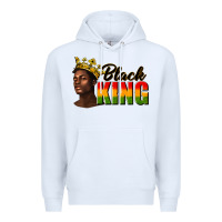 White afro man black king Premium Hoodie - texasbilliewilder