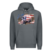 Rock american skull Premium Hoodie - Zillion Design Studio