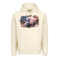 Sandshell american skull Premium Hoodie - Zillion Design Studio