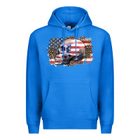 American Skull Premium Hoodie | Teevron