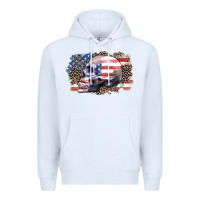 White american skull Premium Hoodie - Zillion Design Studio