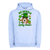 Pigment Grape Ice st.patrick's day my beagle is my lucky charm Urban Hoodie - RanaPortraitStore