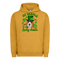 Pigment Peanut Butter st.patrick's day my beagle is my lucky charm Urban Hoodie - RanaPortraitStore