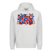 Dove Grey American rainbow Premium Hoodie - Zillion Design Studio