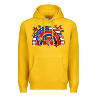 Lemon American rainbow Premium Hoodie - Zillion Design Studio