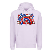 Lilac American rainbow Premium Hoodie - Zillion Design Studio