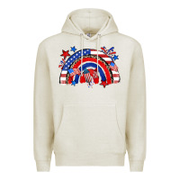 Oatmeal Heather American rainbow Premium Hoodie - Zillion Design Studio