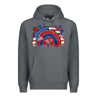 Rock American rainbow Premium Hoodie - Zillion Design Studio
