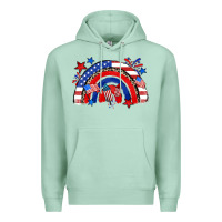 Seafoam American rainbow Premium Hoodie - Zillion Design Studio