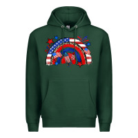 Sports Green American rainbow Premium Hoodie - Zillion Design Studio