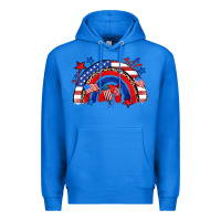 True Royal American rainbow Premium Hoodie - Zillion Design Studio