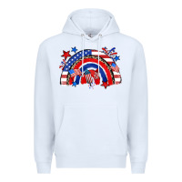 White American rainbow Premium Hoodie - Zillion Design Studio
