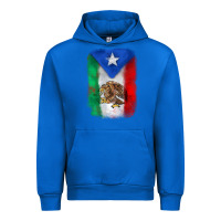 Cobalt mexico and puerto rico flag Urban Hoodie - Zillion Design Studio