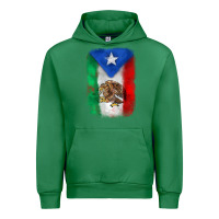 Emerald mexico and puerto rico flag Urban Hoodie - Zillion Design Studio