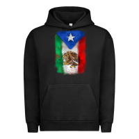 Pigment Black mexico and puerto rico flag Urban Hoodie - Zillion Design Studio