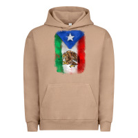 Pigment Burro mexico and puerto rico flag Urban Hoodie - Zillion Design Studio