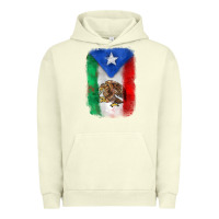 Pigment Pistachio mexico and puerto rico flag Urban Hoodie - Zillion Design Studio