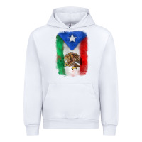 White mexico and puerto rico flag Urban Hoodie - Zillion Design Studio