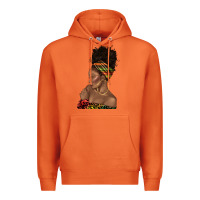 Carrot afro black woman profile juneteenth Premium Hoodie - texasbilliewilder
