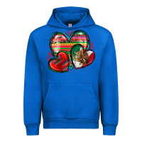 Cobalt mexican hearts Urban Hoodie - Zillion Design Studio