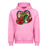 Fuchsia Pink mexican hearts Urban Hoodie - Zillion Design Studio