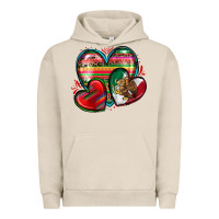 Pigment French Oak mexican hearts Urban Hoodie - Zillion Design Studio