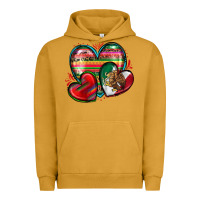 Pigment Peanut Butter mexican hearts Urban Hoodie - Zillion Design Studio