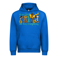 Cobalt if one has faith one has everything Urban Hoodie - texasbilliewilder