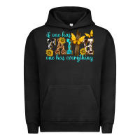 Pigment Black if one has faith one has everything Urban Hoodie - texasbilliewilder