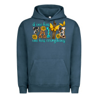 Pigment Midnight Navy if one has faith one has everything Urban Hoodie - texasbilliewilder