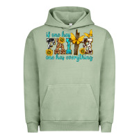 Pigment Oil Green if one has faith one has everything Urban Hoodie - texasbilliewilder
