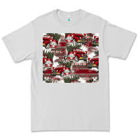 Dove Grey vintage christmas car pattern Premium Tee - CowhideDigitalArt