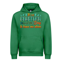 Emerald its a beautiful day to leave me alone Urban Hoodie - texasbilliewilder