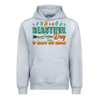 Heather Grey its a beautiful day to leave me alone Urban Hoodie - texasbilliewilder