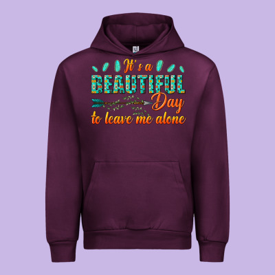 Urban Hoodie its a beautiful day to leave me alone