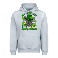 Heather Grey st.patrick's day my french bulldog is my lucky charm Urban Hoodie - RanaPortraitStore
