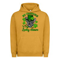 Pigment Peanut Butter st.patrick's day my french bulldog is my lucky charm Urban Hoodie - RanaPortraitStore