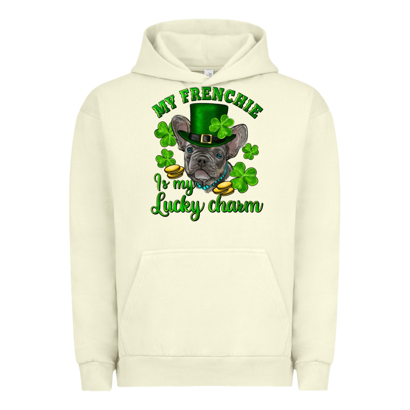 St.patrick's Day My French Bulldog Is My Lucky Charm Urban Hoodie by RanaPortraitStore | Teevron