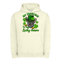 Pigment Pistachio st.patrick's day my french bulldog is my lucky charm Urban Hoodie - RanaPortraitStore