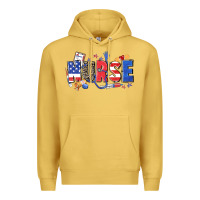 Antique Gold American nurse Premium Hoodie - Zillion Design Studio