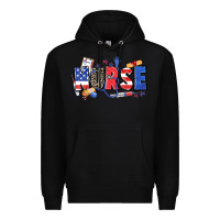 Black American nurse Premium Hoodie - Zillion Design Studio