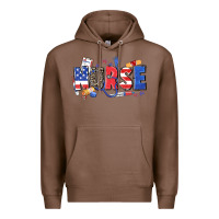 Chestnut American nurse Premium Hoodie - Zillion Design Studio