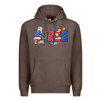 Coffee American nurse Premium Hoodie - Zillion Design Studio