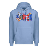 Colony Blue American nurse Premium Hoodie - Zillion Design Studio