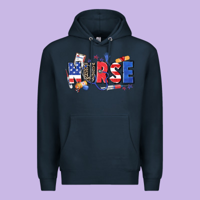 American Nurse Premium Hoodie Designed By Zillion Design Studio